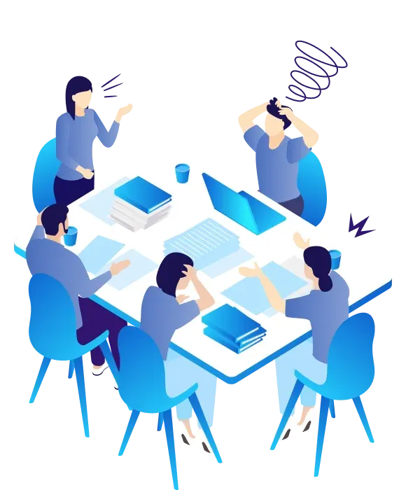 お客様のよくある体制