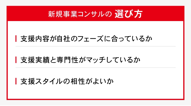 新規事業コンサルの選び方