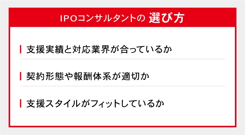 IPOコンサルタントの選び方