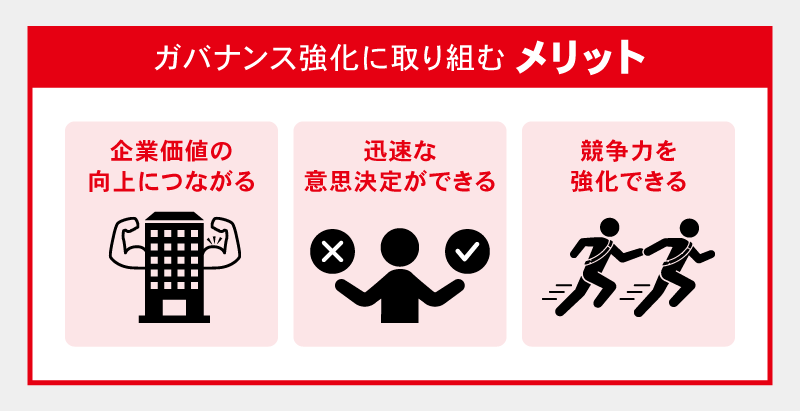 ガバナンス強化に取り組むメリット