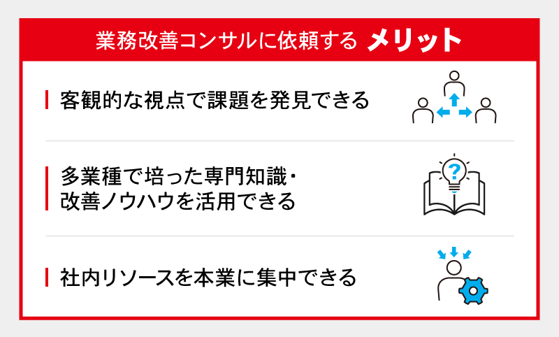 業務改善コンサルに依頼するメリット